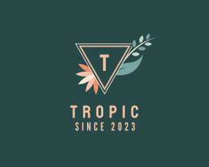 Nature Tropical Flower logo design