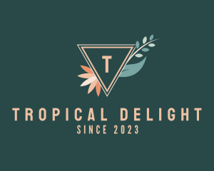 Nature Tropical Flower logo design