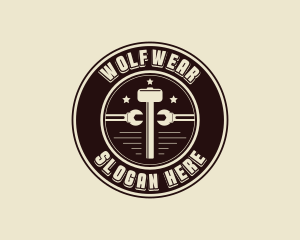 Blacksmith Tong - Mechanic Handyman Tools logo design