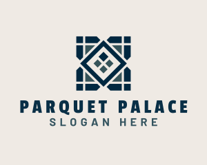 Parquet - Tile Flooring Pattern logo design