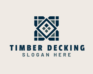 Decking - Tile Flooring Pattern logo design