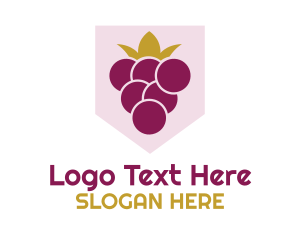 Plum - Fruit Grape King logo design