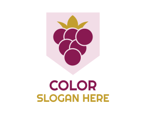 Fruit Grape King logo design