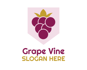 Grape - Fruit Grape King logo design