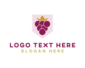 Fruit - Royal Fruit Grape logo design