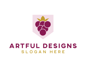 Royal Fruit Grape logo design