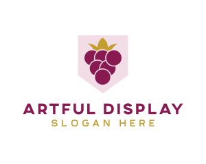 Royal Fruit Grape logo design