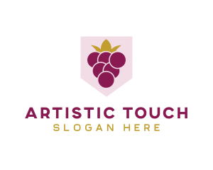 Royal Fruit Grape logo design