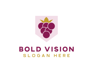 Royal Fruit Grape logo design