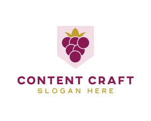 Royal Fruit Grape logo design