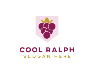 Royal Fruit Grape logo design