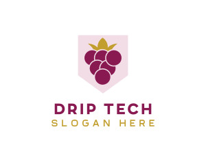 Royal Fruit Grape logo design