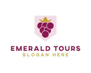 Royal Fruit Grape logo design