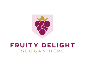 Royal Fruit Grape logo design