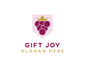 Royal Fruit Grape logo design