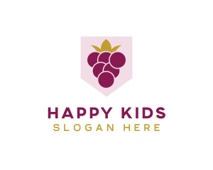 Royal Fruit Grape logo design