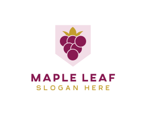 Royal Fruit Grape logo design