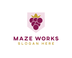 Royal Fruit Grape logo design