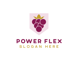 Royal Fruit Grape logo design