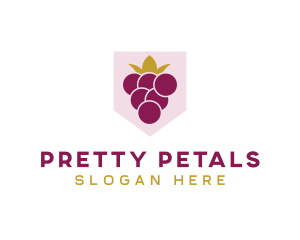 Royal Fruit Grape logo design