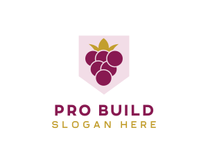 Royal Fruit Grape logo design