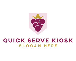 Royal Fruit Grape logo design