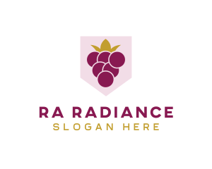 Royal Fruit Grape logo design