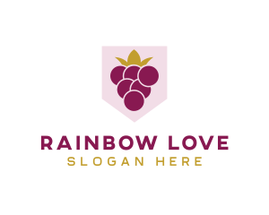 Royal Fruit Grape logo design