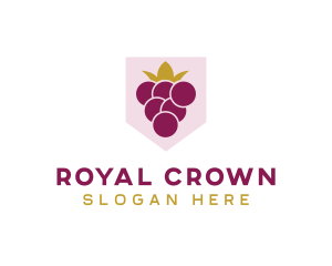 Royal Fruit Grape logo design