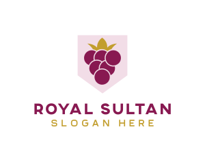 Royal Fruit Grape logo design