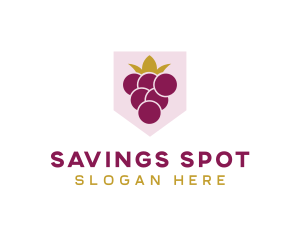 Royal Fruit Grape logo design