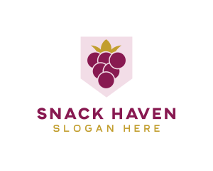 Royal Fruit Grape logo design