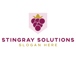 Royal Fruit Grape logo design