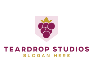 Royal Fruit Grape logo design