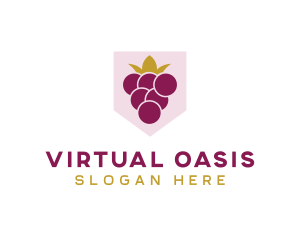 Royal Fruit Grape logo design