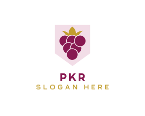 Royal Fruit Grape logo design