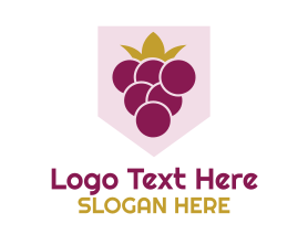 King - Fruit Grape King logo design
