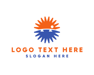 Asterisk - Sun Hedgehog Vet logo design