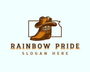 Cowboy Boots Hat Logo