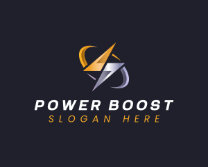 Bolt Power Lightning logo design