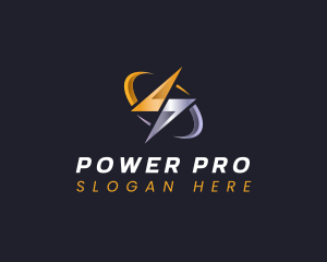 Bolt Power Lightning logo design