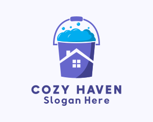 House Cleaning Bucket logo design