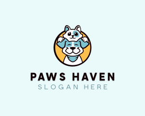 Cat Dog Veterinary logo design