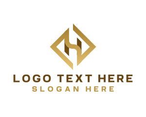 Factory - Logistics Industrial Trucking Letter H logo design