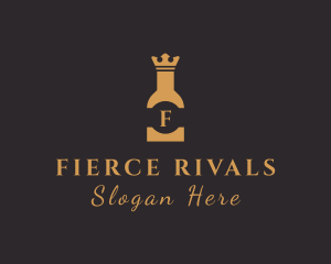 Royal Liquor Bottle logo design