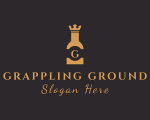 Royal Liquor Bottle logo design