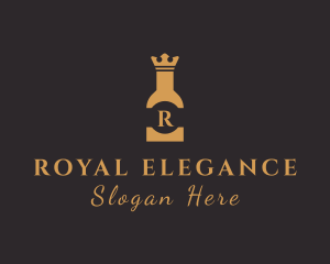 Royal Liquor Bottle logo design