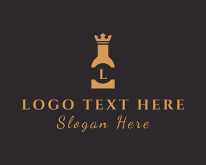 Royal Liquor Bottle Logo