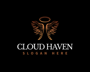 Heaven - Heavenly Angel Wings logo design