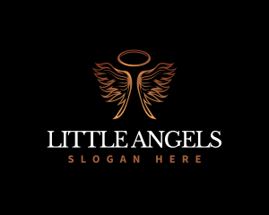 Heavenly Angel Wings logo design